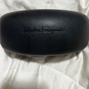 Salvatore Ferragamo Dark Textured Sunglasses Case Salvatore Ferragamo Sunglasses Case Only Hardcase Clamshell  main image 3